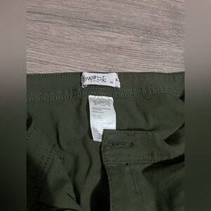 SWANK A POSH Olive Green High-Waist Super Stretch Jeans.